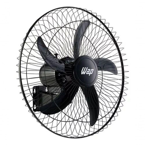 Ventilador Parede WAP Rajada Pro 60cm 5 Pás Preto Bivolt FW00666