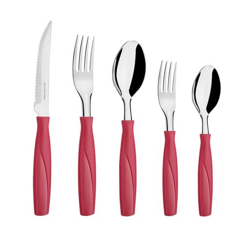 Faqueiro 30 Peças Itaparica 6000/758 Coza Vermelho Brinox