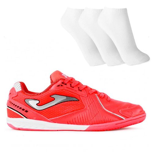 Chuteira Futsal Joma Dribling Futebol de Salão + 3 Pares de Meias