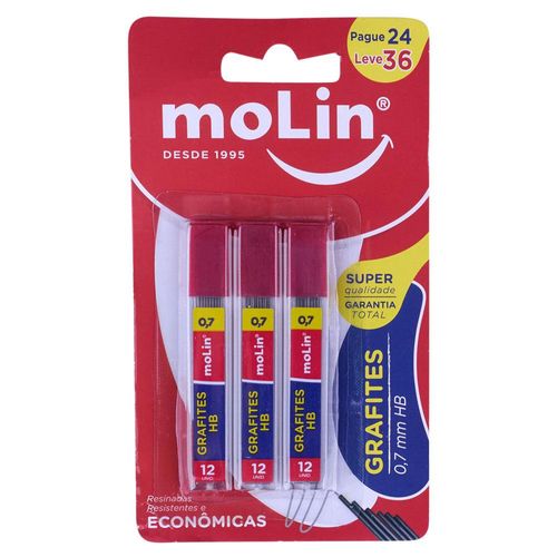 Grafite Hb 0.7 com 36 Unidades Molin