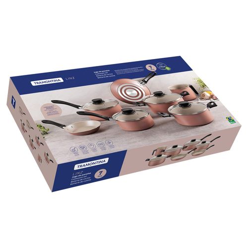 Conjunto com 4 Panelas Antiaderente Linz Mocaccino Tramontina