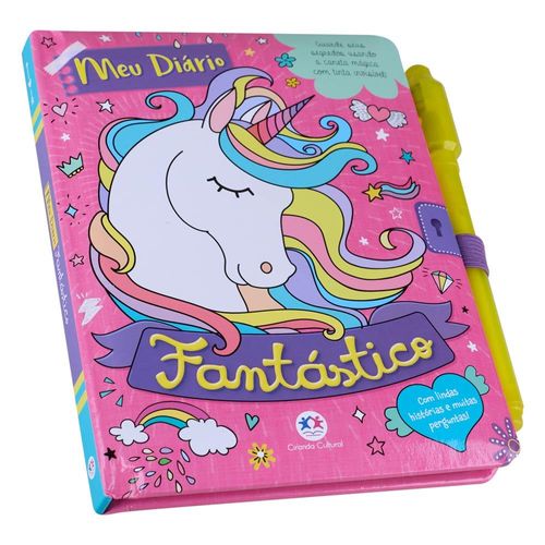 Meu Diário Fantástico Unicórnio com Caneta Especial Ciranda Cultural 5111