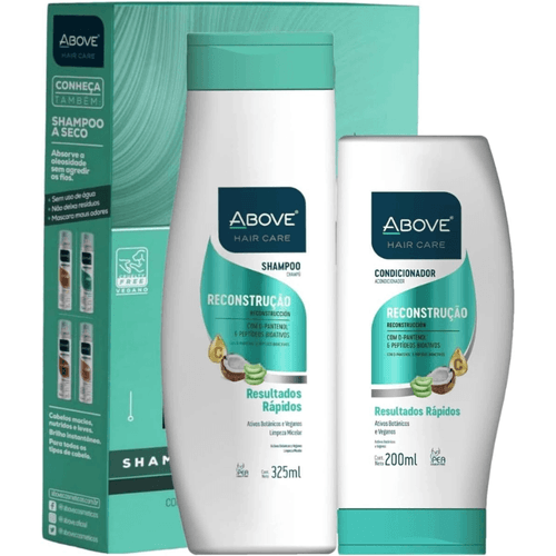 Kit Shampoo 325ml + Condicionador 200ml Above Reconstrução