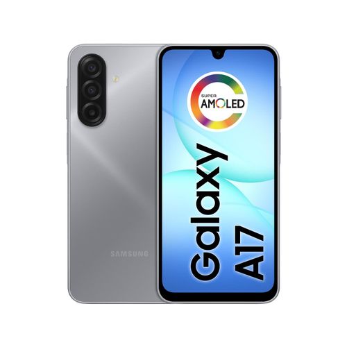 Celular Samsung Galaxy A17 4G Tela 6.7" 256GB Super AMOLED Câmera Tripla 50MP Cinza