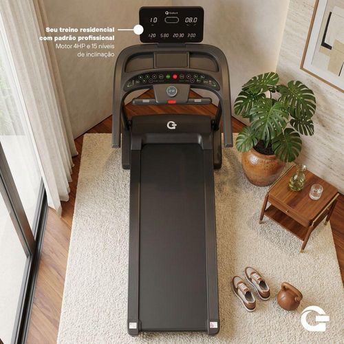 Esteira Ergométrica Elétrica Gallant Neo Elite Pro 4.0hp 18Km/h 130Kg 220V (GEE13E40B-220PT)