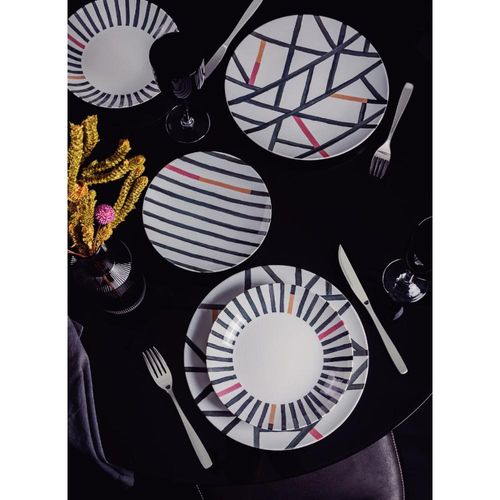 Aparelho de Jantar Tramontina Street em Porcelana Decorada 20 Peças