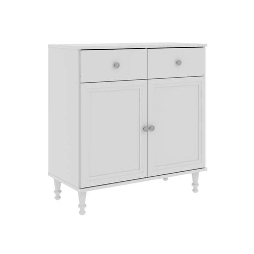 Aparador Buffet Ditália 2 Gavetas 2 Portas Branco R-629