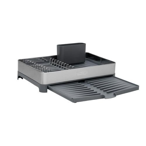 Escorredor de Louça Tramontina Aço Inox e Polipropileno com Porta Talheres Grafite