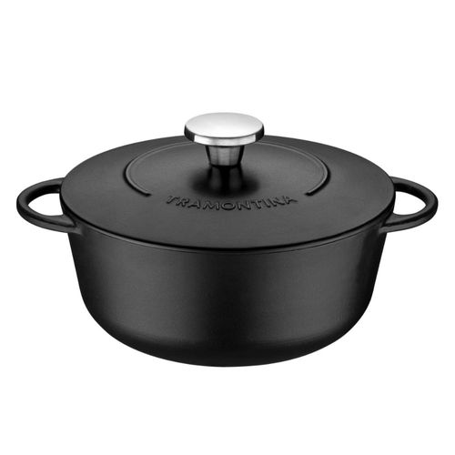 Caçarola Tramontina Trento em Ferro Esmaltado Antiaderente Starflon Excellent 24 cm 4 L