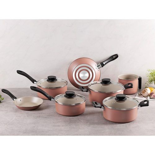 Jogo de Panelas Tramontina Linz 7 Peças Alumínio Starflon Max Mocaccino