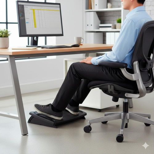 Apoio Descanso para os Pés Preto Nr17 Polipropileno 44,3x32x9,7cm Roal