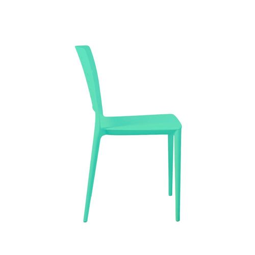 Cadeira Marte Turquesa Pastel Empilhável em Polipropileno Acrilys