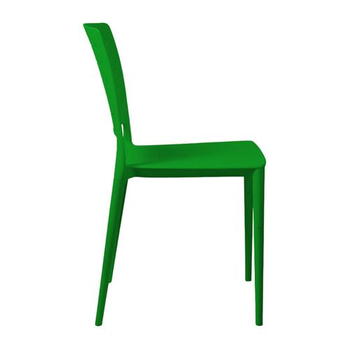 Cadeira Empilhável Saturno Verde em Polipropileno Acrilys