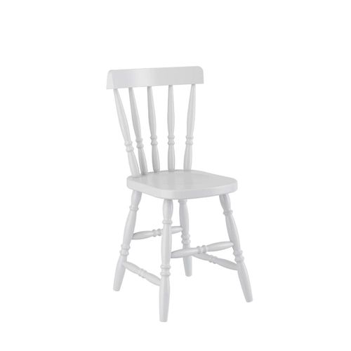 Cadeira Piratini Colonial em Madeira Maçica Branca Cadeira Piratini em Madeira Maçica Branca