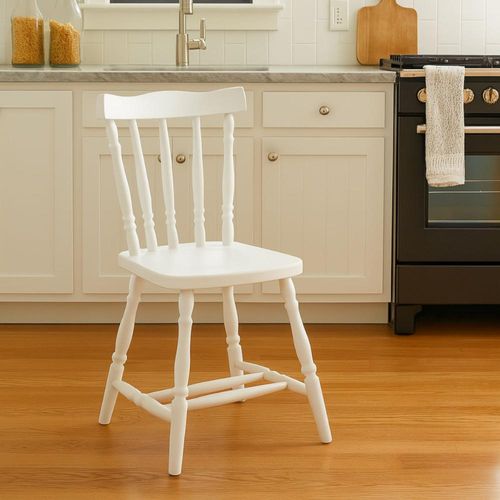 Cadeira de Cozinha em Madeira Maciça Foz Branco Piratini