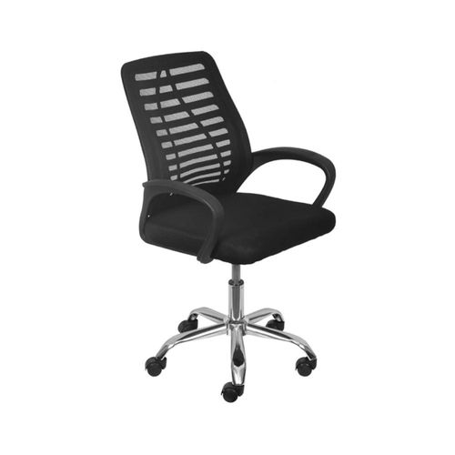 Cadeira de Escritório Giratória Viena Preto Encosto Tela Mesh Or Design