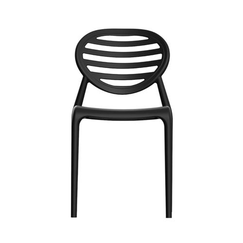 Cadeira Stripe em Polipropileno Preto Im In