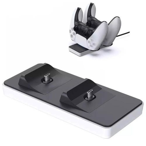 Base Carregadora Duplo de Mesa Para Controle P5 - Charging Dock Station