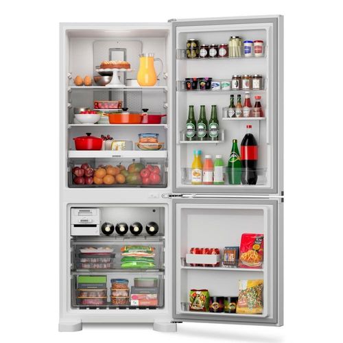 Geladeira brastemp bre57fb frost free inverse com painel digital e turbo ice branca – 447l
