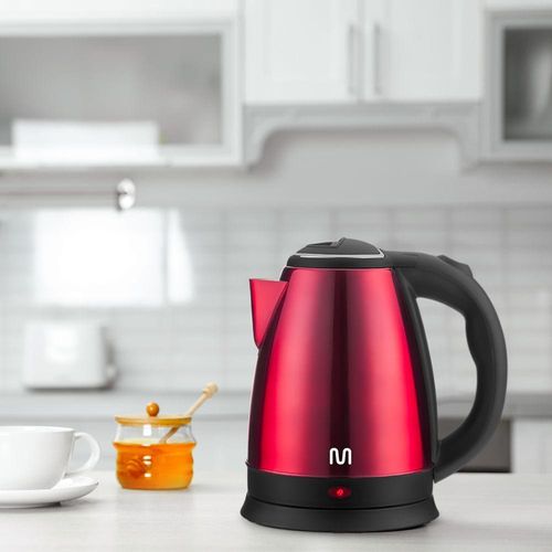 Chaleira elétrica inox vermelha 1,8l 220v-1500w multi - go028