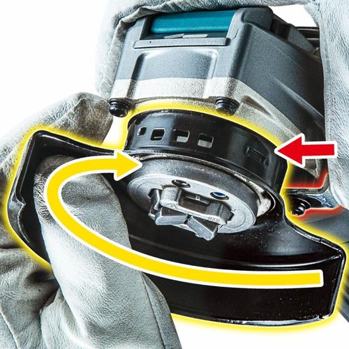 Esmerilhadeira angular 125mm sem fio 40v resistência Água motor bl com sistema aws ga044gz05 makita