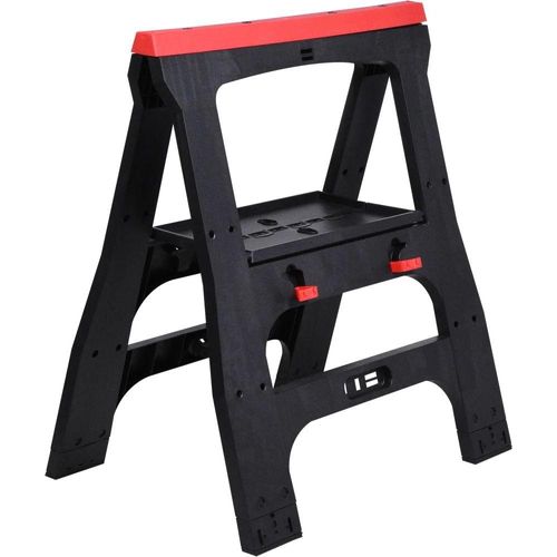 Cavalete plástico 35kg preta worker