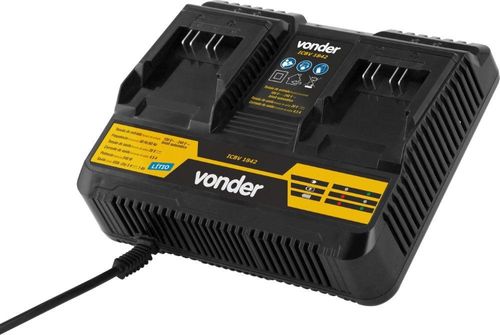 Carregador de bateria duplo 18v icbv 1842 vonder