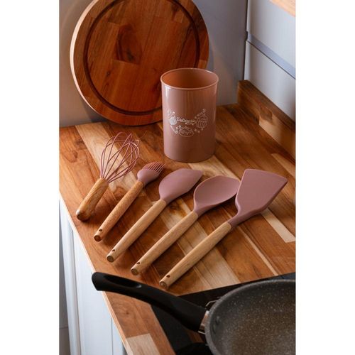 5 peças utensílios para confeitaria wolff de silicone nude