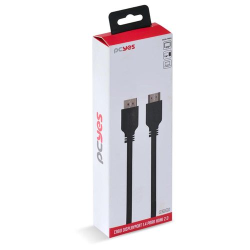 Cabo displayport para hdmi 2.0 2m pdphm-2 pcyes
