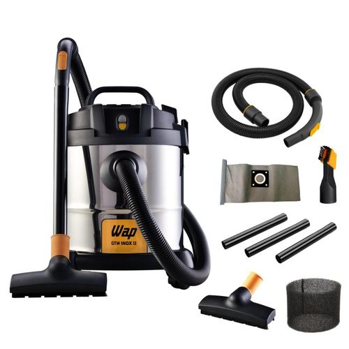 Aspirador de pó e Água wap gtw inox 12 potência de 1400w e bocal de sopro 220v