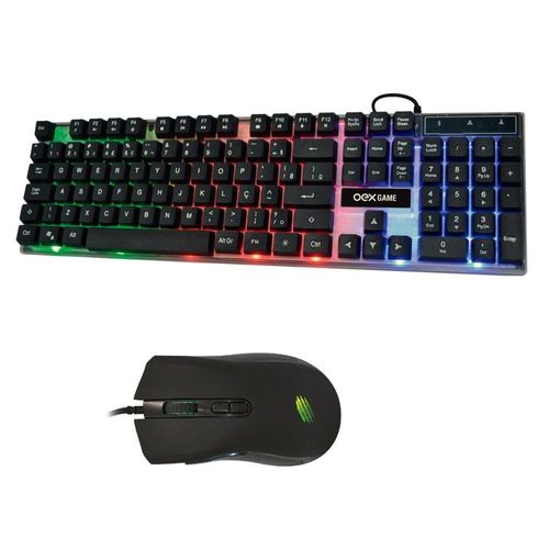 Combo gamer teclado e mouse horus tm305 - 2.400dpi cores diversas