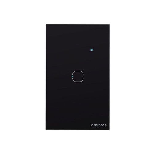 Interruptor touch wi-fi 1 tecla preto ews 1001 intelbras