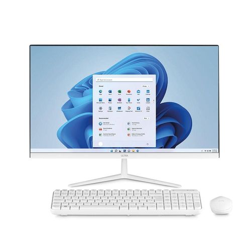 All in one, windows 11 home, celeron 4gb 120gb ssd, tela 23,8''fhd + microsoft 365 branco ultra - ub830