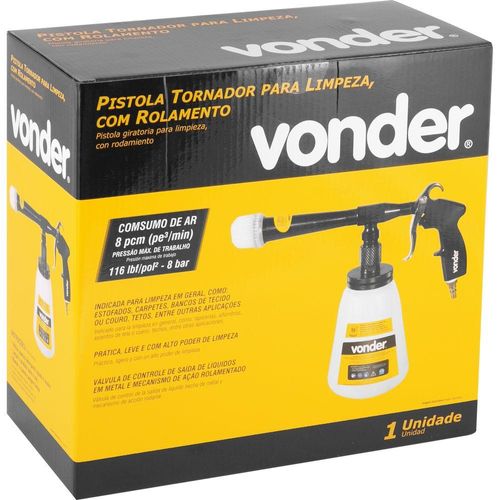 Pistola tornador para limpeza com rolamento vonder